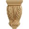 Ekena Millwork 5"W x 5"D x 10"H Medium Acanthus Wood Corbel, Maple CORW05X05X10ACMA - alternate 4
